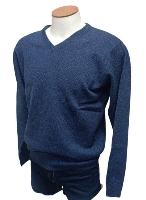 Load image into Gallery viewer, Ansett Mens Merino Wool Cashmere Vee Neck
