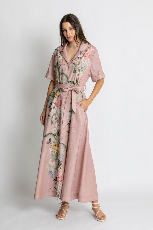 Kachel Womens Violet Dress