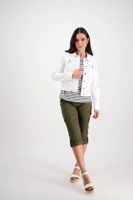 Vassali Ratio Denim Jacket - White Denim