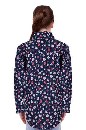 Load image into Gallery viewer, Hard Slog Girls Steph Half Button Long Sleeve Shirt
