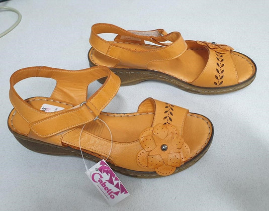 Cabello Comfort Womens Active Shoes Orange  colour with leather up & leather lining