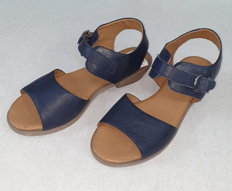 Load image into Gallery viewer, Rilassare Womens Tambi Complete Navy Sandal Shoes
