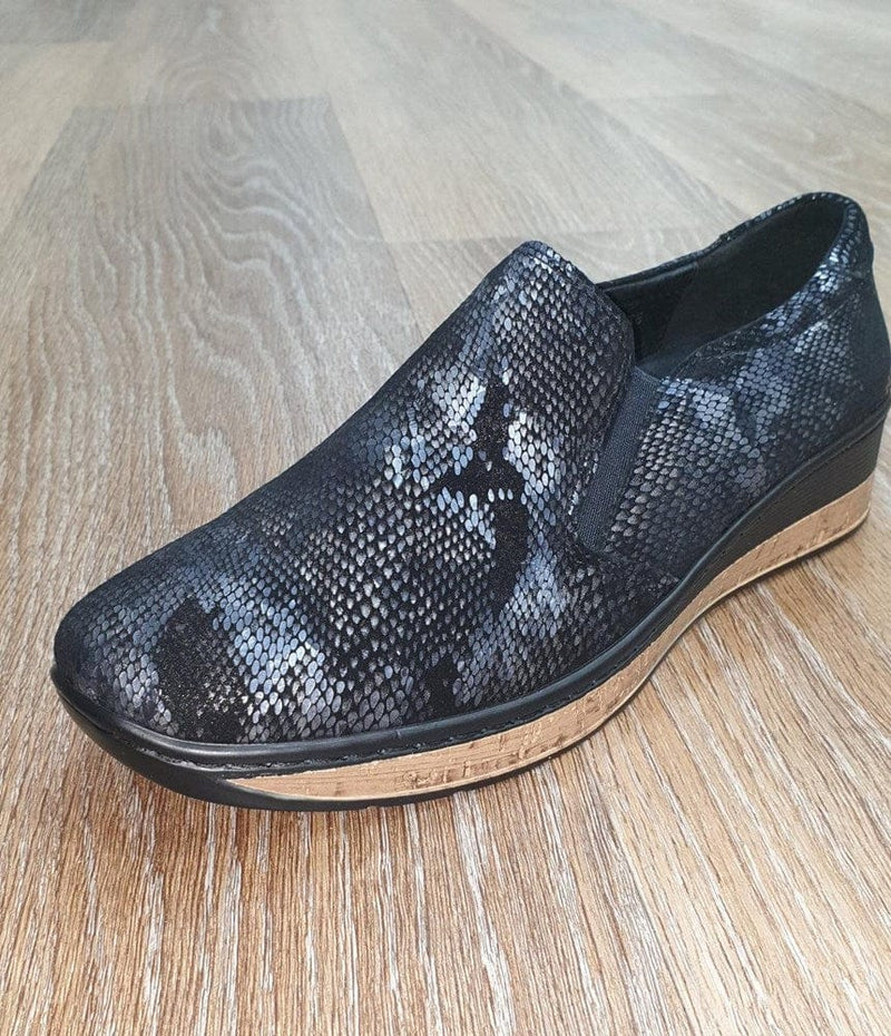 Load image into Gallery viewer, Cassini Womens Mantilly Absolute Comfort Reptile Shoes
