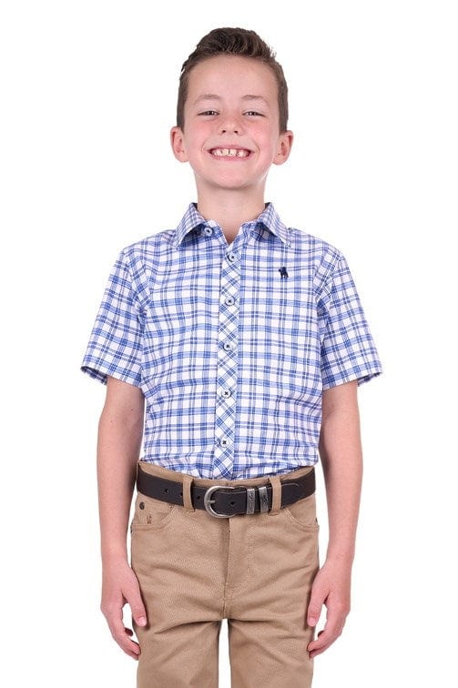 Load image into Gallery viewer, Thomas Cook Boys Aldo Check Short Sleeve Shirt
