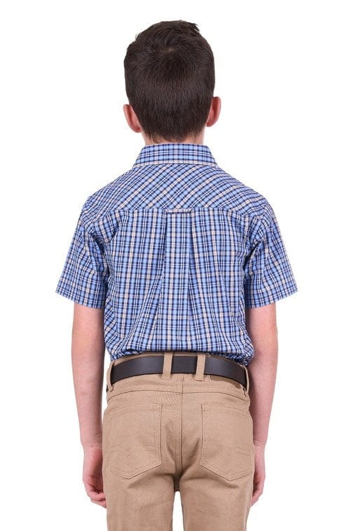 Load image into Gallery viewer, Thomas Cook Boys Gus Check 2-Pocket Short Sleeve Shirt
