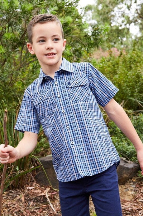 Thomas Cook Boys Gus Check 2-Pocket Short Sleeve Shirt