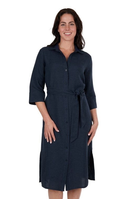 Load image into Gallery viewer, Thomas Cook Womens Halena Linen Shirt Dress
