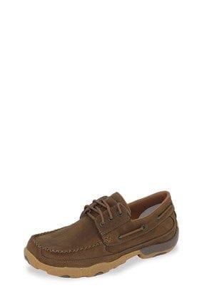 Load image into Gallery viewer, Twisted X Mens Driving Mocs Boat Lace Up
