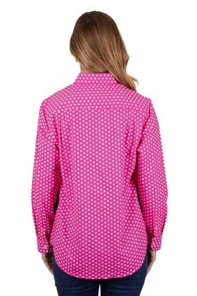 Load image into Gallery viewer, Hard Slog Womens Kelly 1/2 Placket Long Sleeve Shirt
