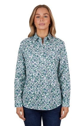 Load image into Gallery viewer, Hard Slog Womens Thalia 1/2 Placket Long Sleeve Shirt
