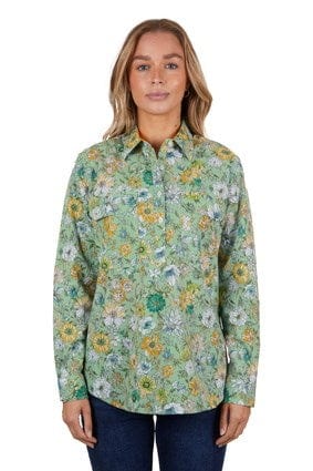 Hard Slog Womens Tui 1/2 Placket Long Sleeve Shirt