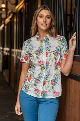 Load image into Gallery viewer, Thomas Cook Women?S Flora Short Sleeve Shirt
