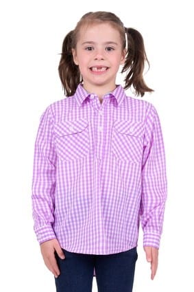 Hard Slog Ayla 1/2 Placket  Long Sleeve Shirt