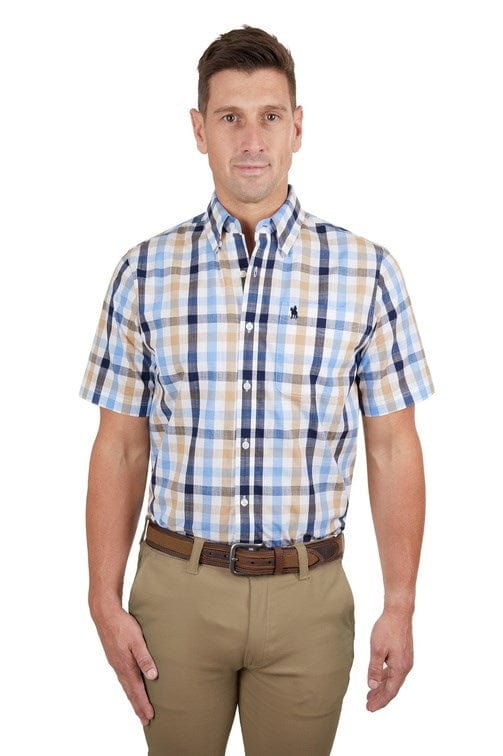 Load image into Gallery viewer, Thomas Cook Mens Duke Check 1-Pocket Short Sleeve Shirt
