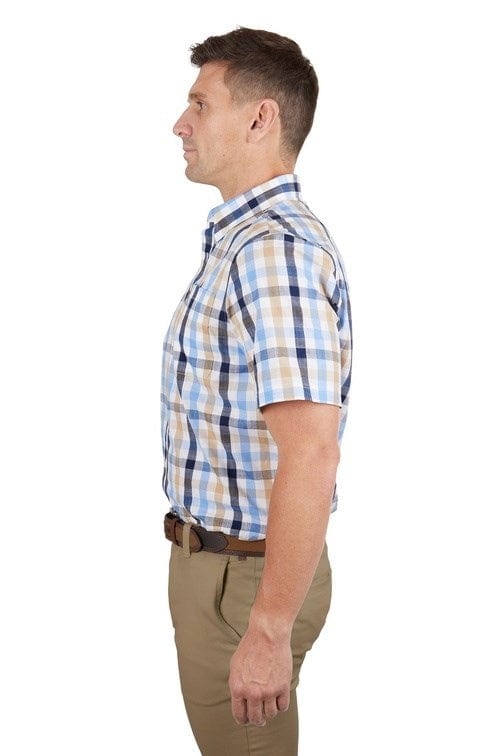 Load image into Gallery viewer, Thomas Cook Mens Duke Check 1-Pocket Short Sleeve Shirt
