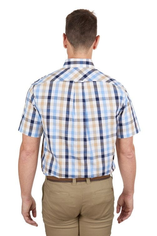 Load image into Gallery viewer, Thomas Cook Mens Duke Check 1-Pocket Short Sleeve Shirt
