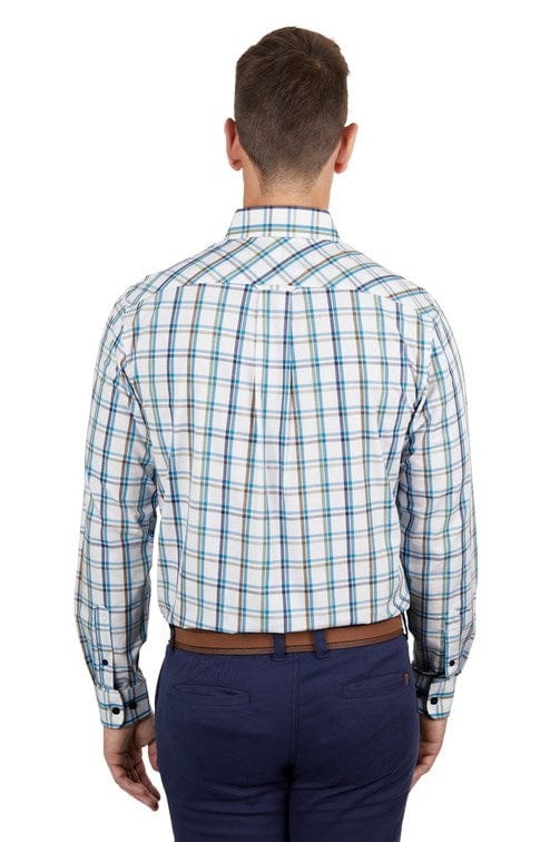 Load image into Gallery viewer, Thomas Cook Mens Glen Check 2-Pocket Long Sleeve Shirt
