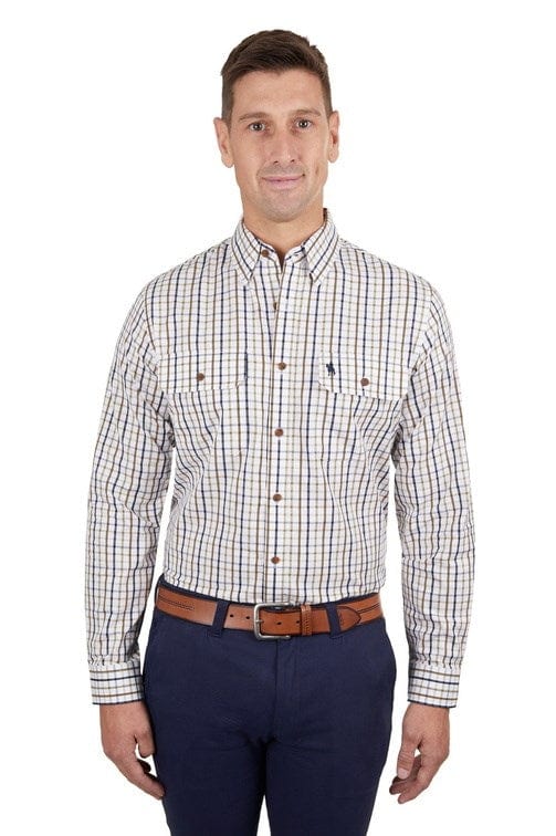 Load image into Gallery viewer, Thomas Cook Mens Stan Check 2-Pocket Long Sleeve Shirt
