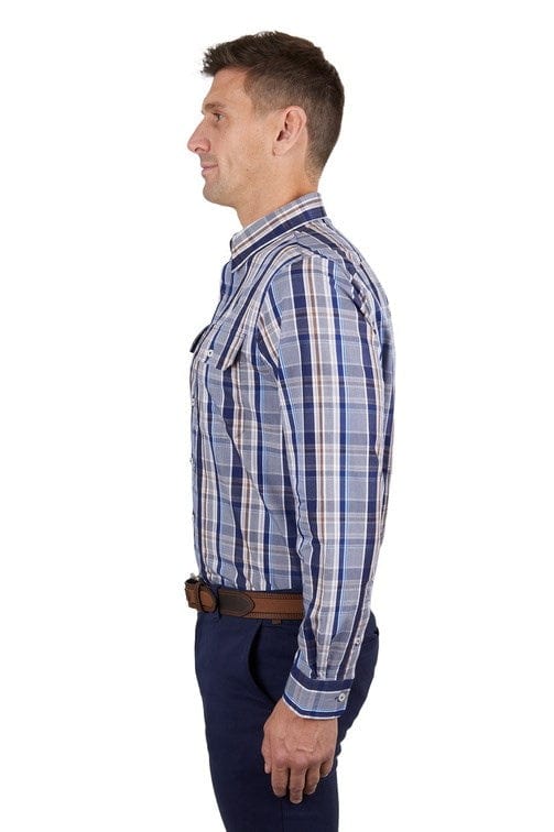 Load image into Gallery viewer, Thomas Cook Mens Loyd Check 2-Pocket Long Sleeve Shirt
