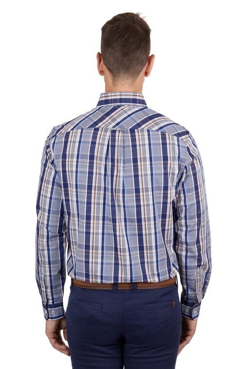 Load image into Gallery viewer, Thomas Cook Mens Loyd Check 2-Pocket Long Sleeve Shirt
