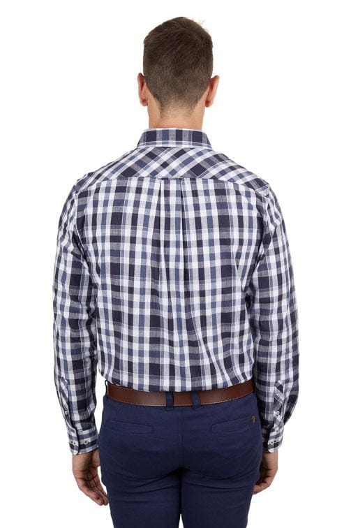 Thomas Cook Mens Cain Check 1-Pocket Long Sleeve Shirt