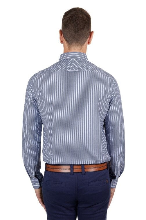 Load image into Gallery viewer, Thomas Cook Mens Hugh Stripe Tailored Long Sleeve Shirt
