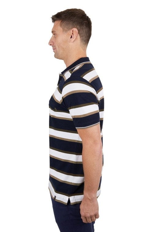 Load image into Gallery viewer, Thomas Cook Mens Ash Tailored 1-Pocket Short Sleeve Polo
