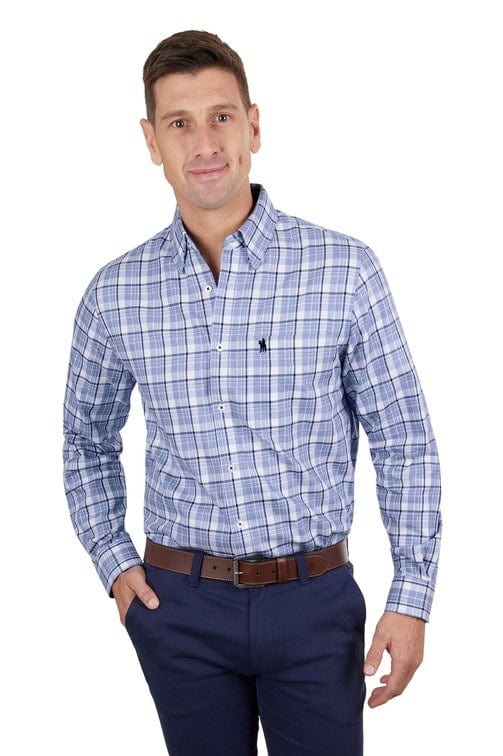 Load image into Gallery viewer, Thomas Cook Mens Boyd Check 1-Pocket Long Sleeve Shirt
