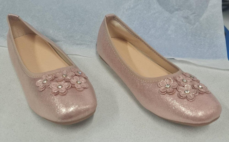 Load image into Gallery viewer, Bellissimo Zinnia Girls Rose Gold Shoes
