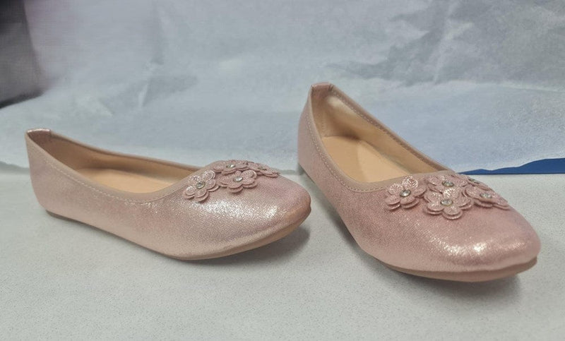 Load image into Gallery viewer, Bellissimo Zinnia Girls Rose Gold Shoes
