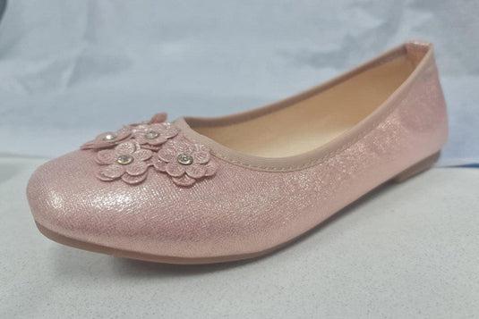 Bellissimo Zinnia Girls Rose Gold Shoes