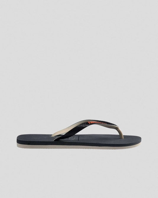 Havaianas Mens Top Tred Mixed Thongs - Beige/Black/Orange Marle