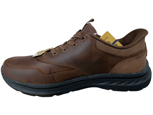 Skechers Mens Pollard Brax Slip-In Shoes - Dark Brown