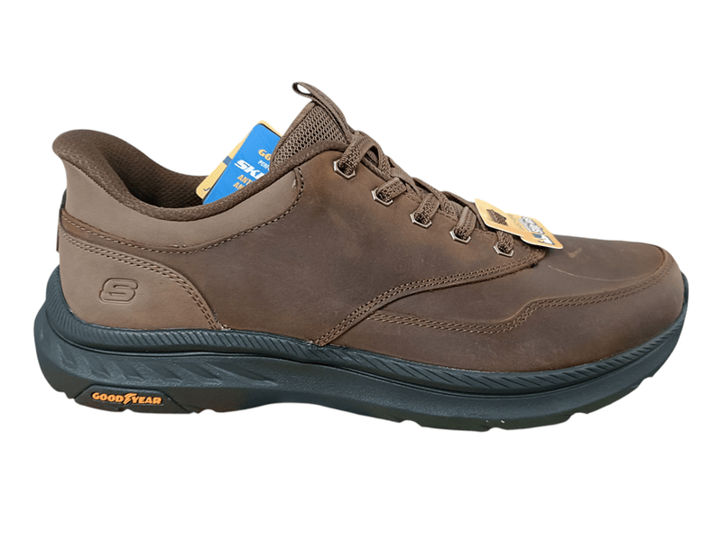 Load image into Gallery viewer, Skechers Mens Pollard Brax Slip-In Shoes - Dark Brown
