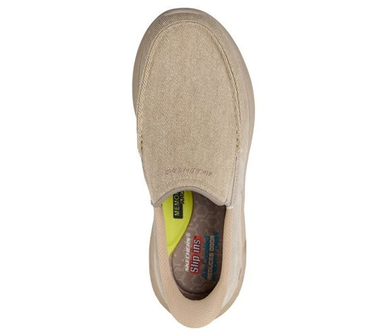 Skechers Mens Slip-ins Pollard Reed - Taupe/Brown