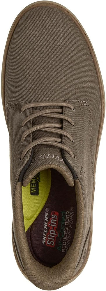 Skechers Mens Hyland-Justino Shoe - Dark Taupe