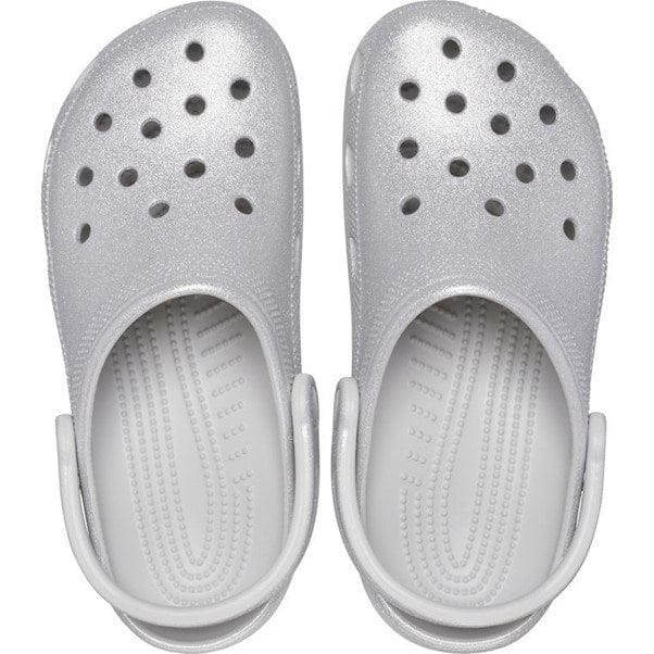 Load image into Gallery viewer, Crocs Classic Glitter Clog - Silver Glitter
