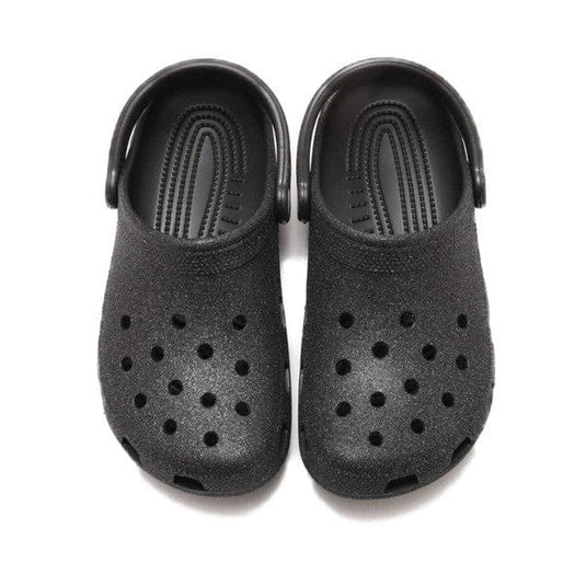 Crocs Classic Glitter Clog - Black Glitter