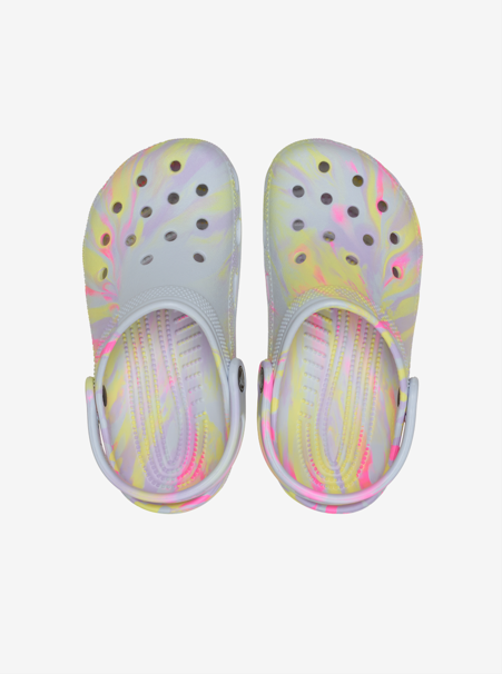 Load image into Gallery viewer, Crocs Toddlers Classic Marbled Clog -  Purple/Multi
