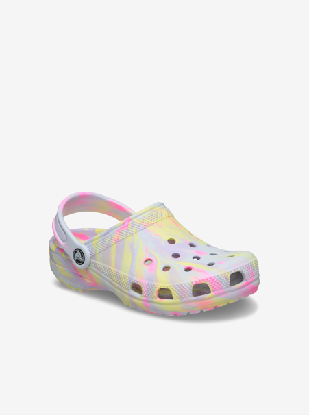 Load image into Gallery viewer, Crocs Toddlers Classic Marbled Clog -  Purple/Multi
