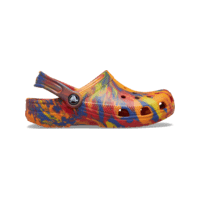 Crocs Kids Classic Marbled Clog - Orange Zing