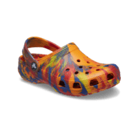 Crocs Toddlers Classic Marbled Clog - Orange Zing