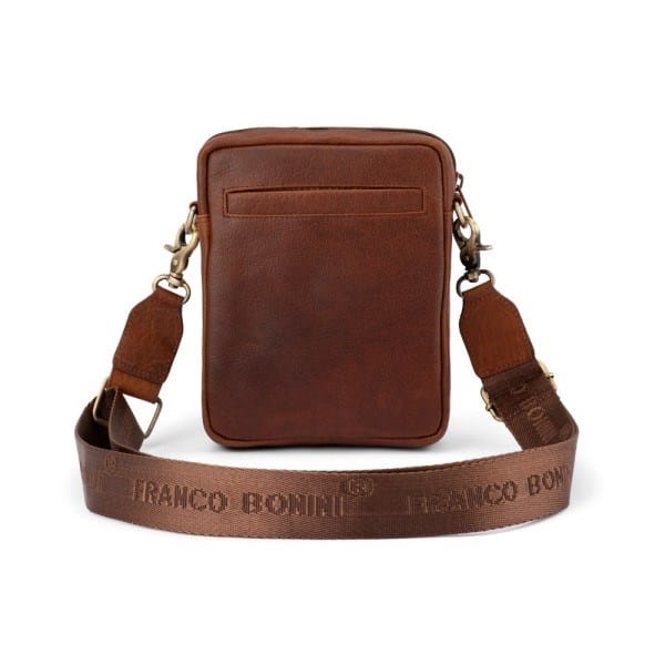 Load image into Gallery viewer, Franco Bonini Mens Leather Small Crossover Shoulder Bag
