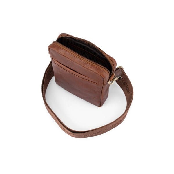 Load image into Gallery viewer, Franco Bonini Mens Leather Small Crossover Shoulder Bag

