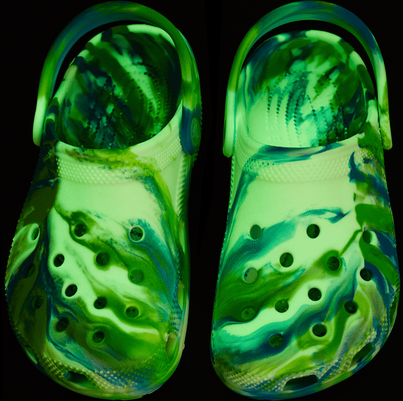 Load image into Gallery viewer, Crocs Classic Kids Marbled Clog - Prep Blue/Multi
