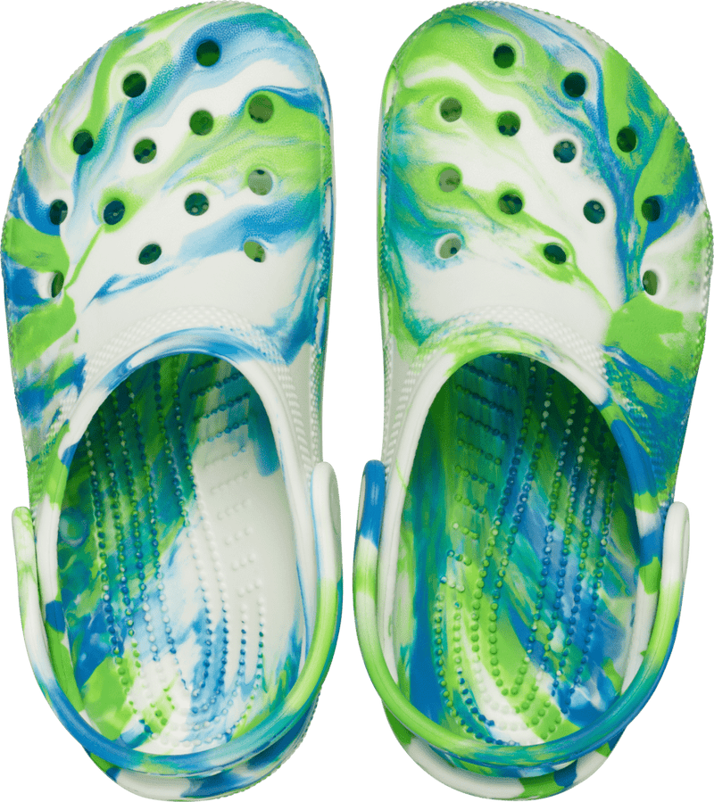 Load image into Gallery viewer, Crocs Classic Kids Marbled Clog - Prep Blue/Multi
