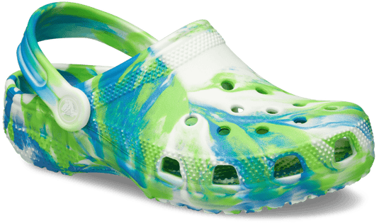 Crocs Classic Kids Marbled Clog - Prep Blue/Multi