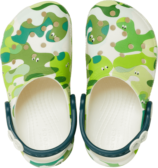 Crocs Classic Toddlers Glow Slime Monsters - Glow Green