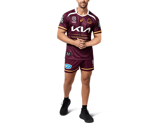 Asics Mens Brisbane Broncos Replica Home Jersey