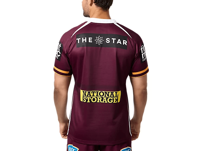 Load image into Gallery viewer, Asics Mens Brisbane Broncos Replica Home Jersey
